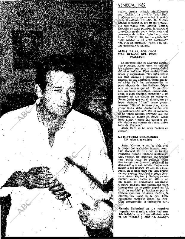 BLANCO Y NEGRO MADRID 08-09-1962 página 62