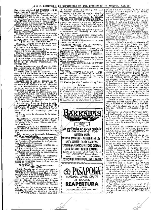 ABC MADRID 09-09-1962 página 58