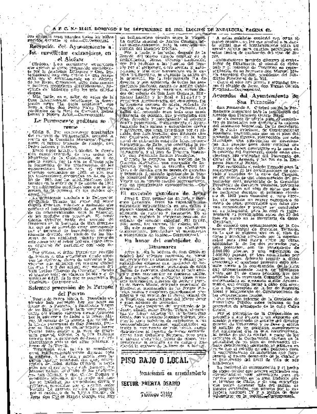 ABC SEVILLA 09-09-1962 página 42