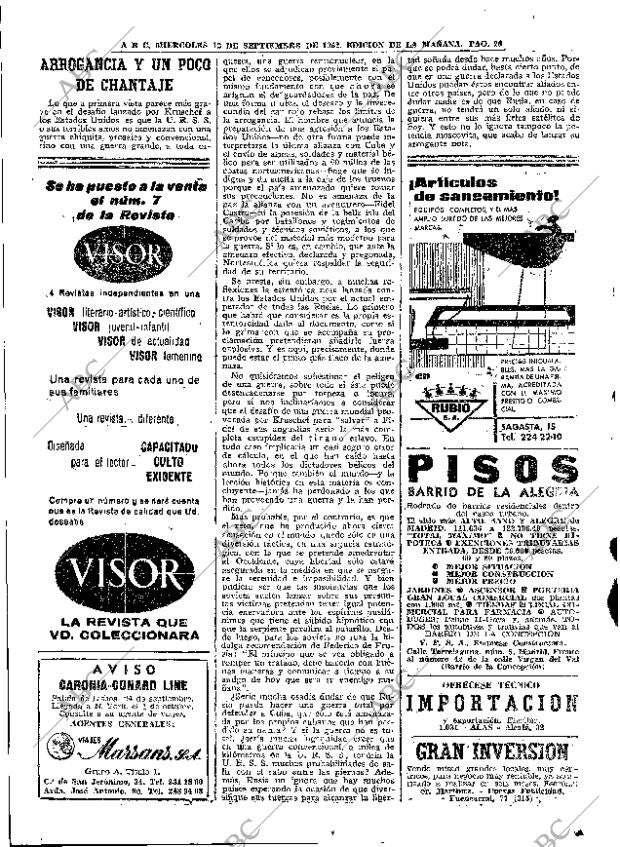 ABC MADRID 12-09-1962 página 20