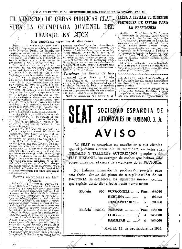 ABC MADRID 12-09-1962 página 31
