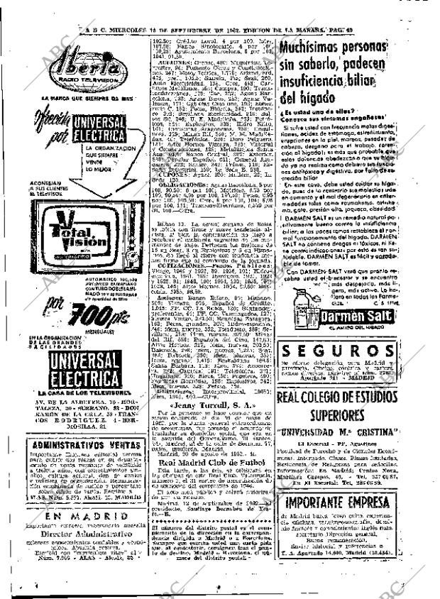 ABC MADRID 12-09-1962 página 40