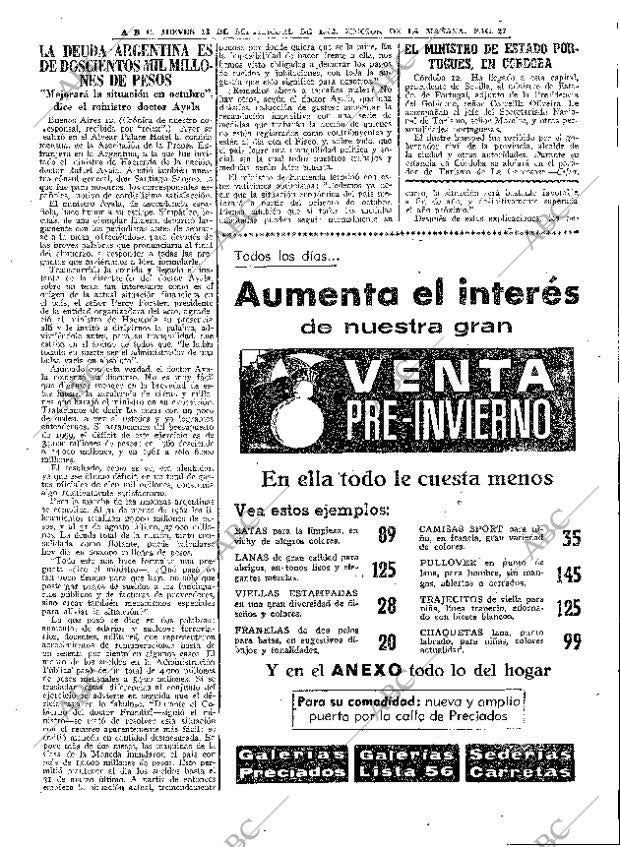 ABC MADRID 13-09-1962 página 27