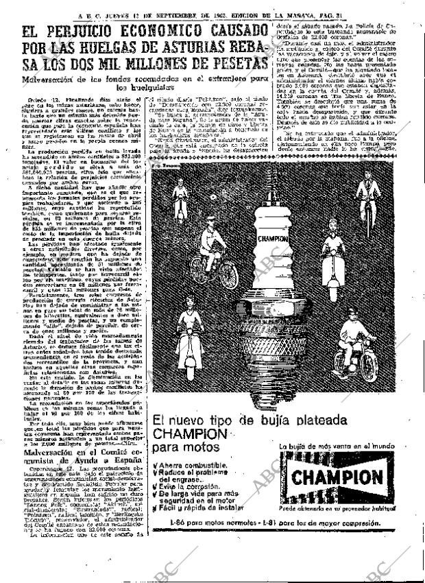 ABC MADRID 13-09-1962 página 31