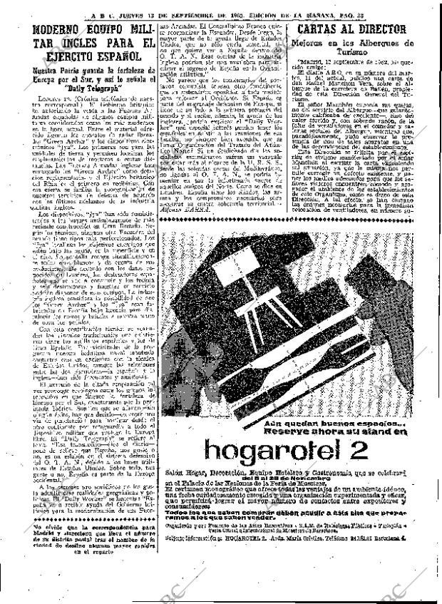 ABC MADRID 13-09-1962 página 33
