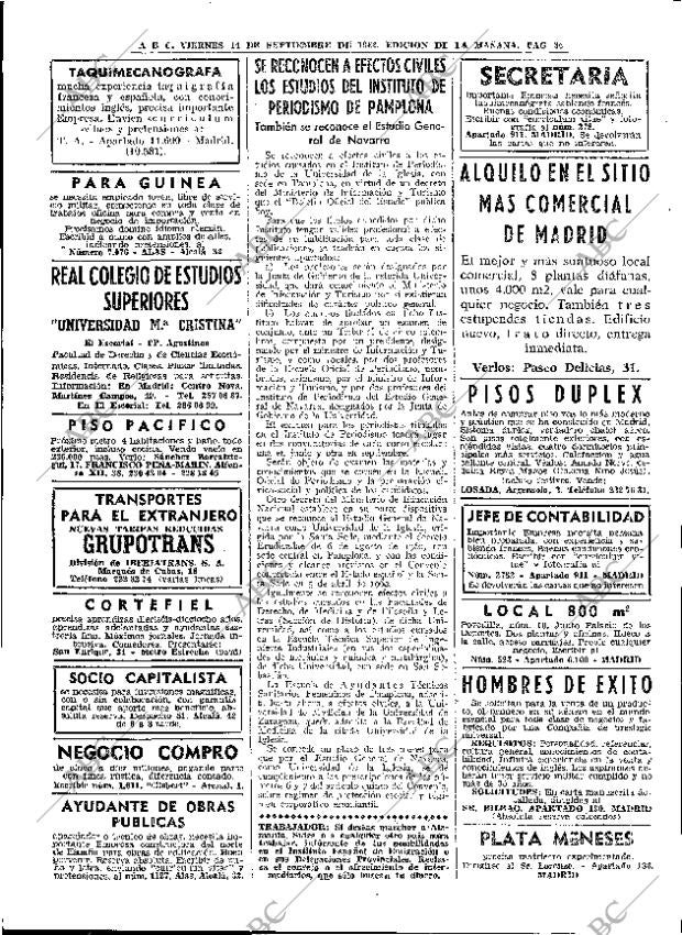 ABC MADRID 14-09-1962 página 36