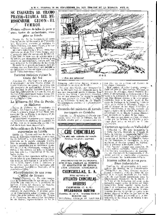 ABC MADRID 14-09-1962 página 41