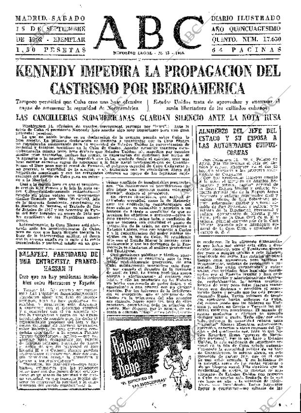 ABC MADRID 15-09-1962 página 23