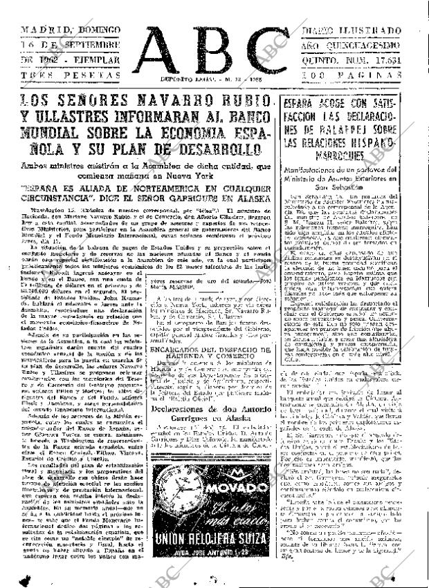 ABC MADRID 16-09-1962 página 63