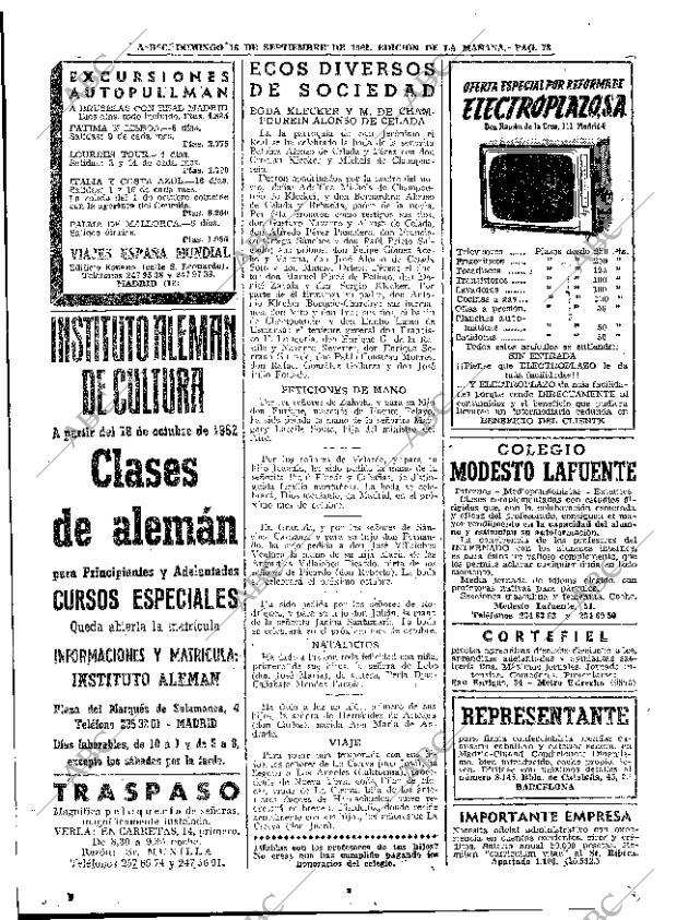 ABC MADRID 16-09-1962 página 78