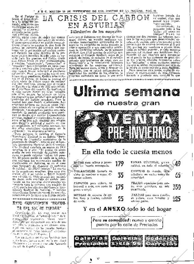 ABC MADRID 18-09-1962 página 41