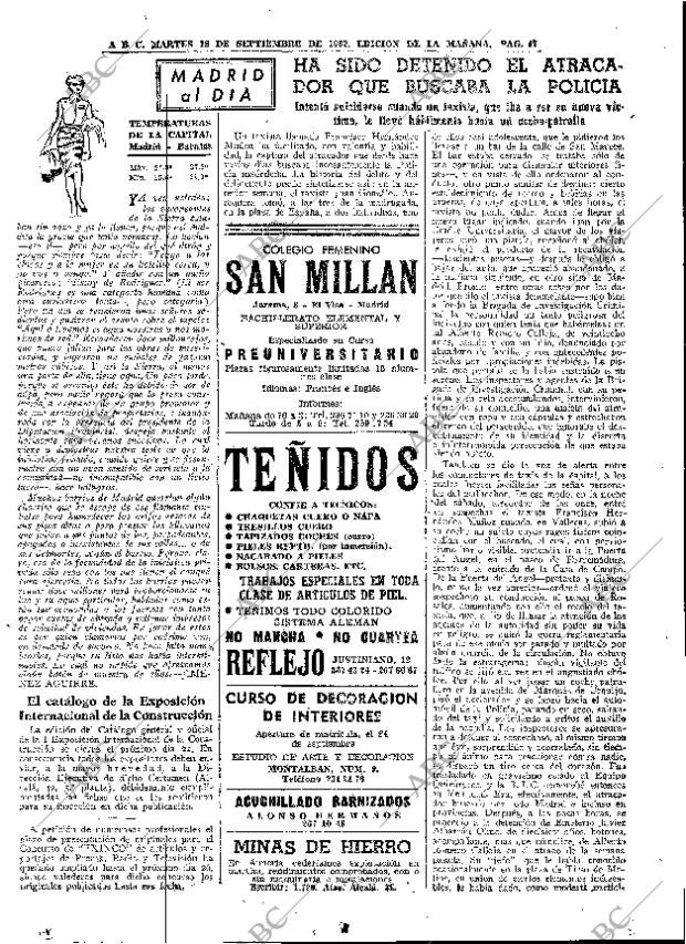 ABC MADRID 18-09-1962 página 47