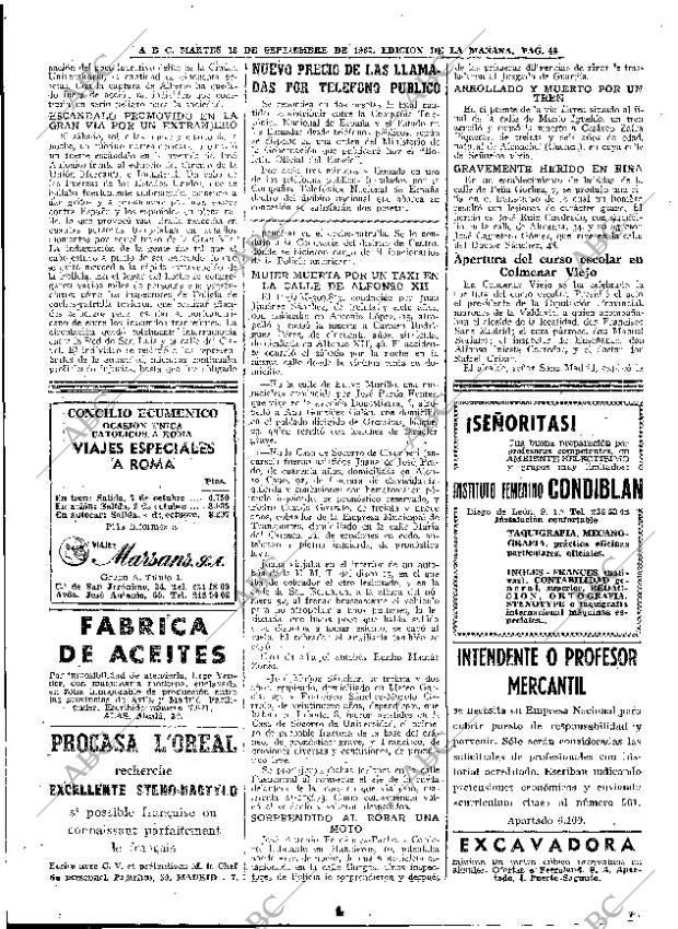 ABC MADRID 18-09-1962 página 48