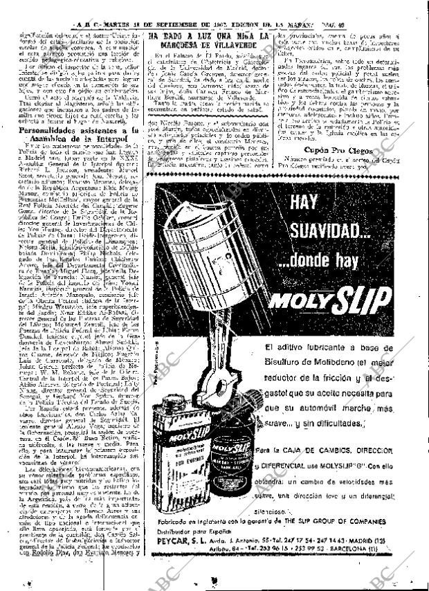 ABC MADRID 18-09-1962 página 49