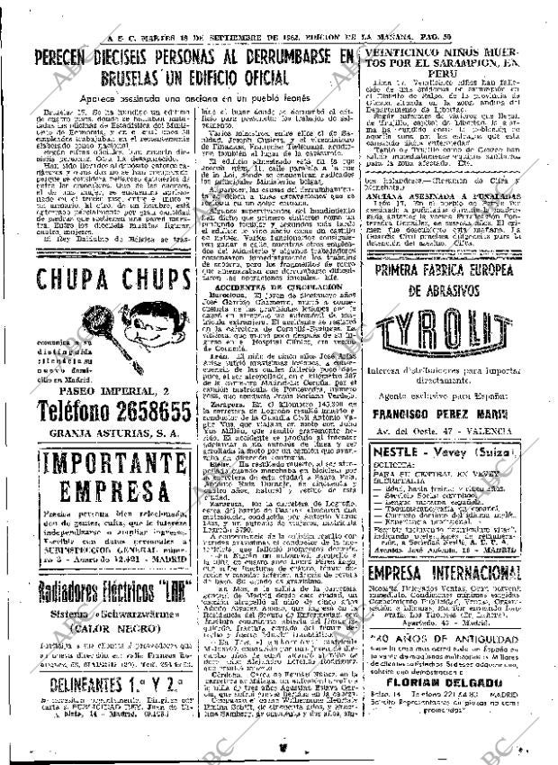 ABC MADRID 18-09-1962 página 50