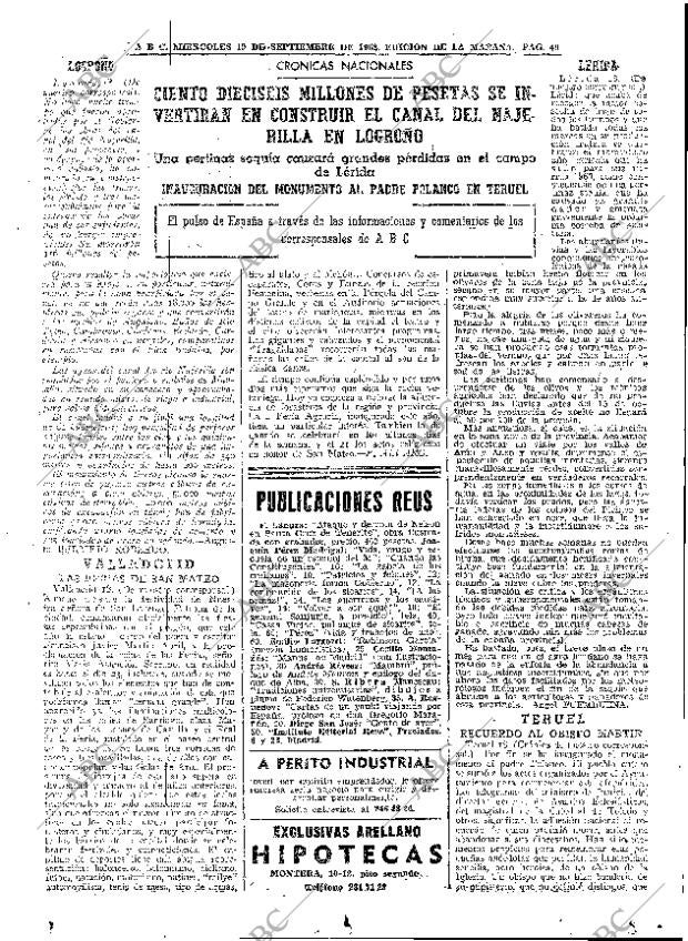 ABC MADRID 19-09-1962 página 49