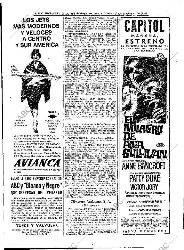 ABC MADRID 19-09-1962 página 62