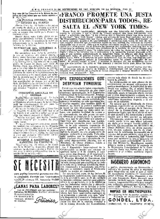 ABC MADRID 20-09-1962 página 32