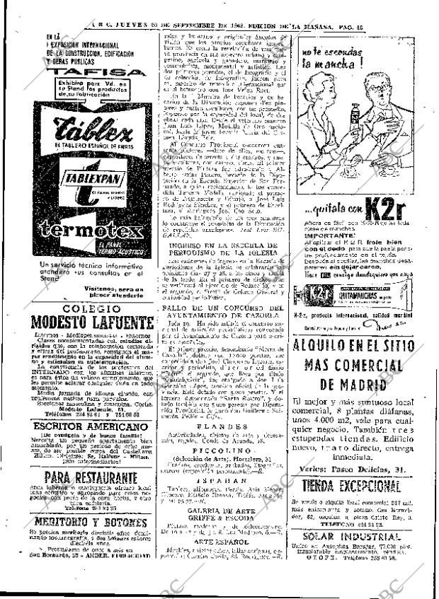 ABC MADRID 20-09-1962 página 46