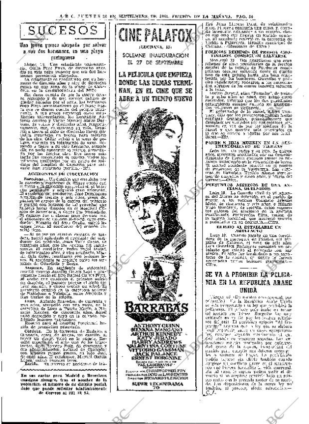 ABC MADRID 20-09-1962 página 50