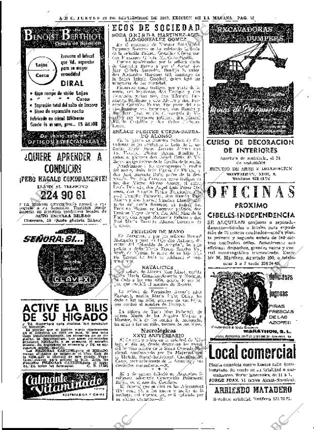 ABC MADRID 20-09-1962 página 52