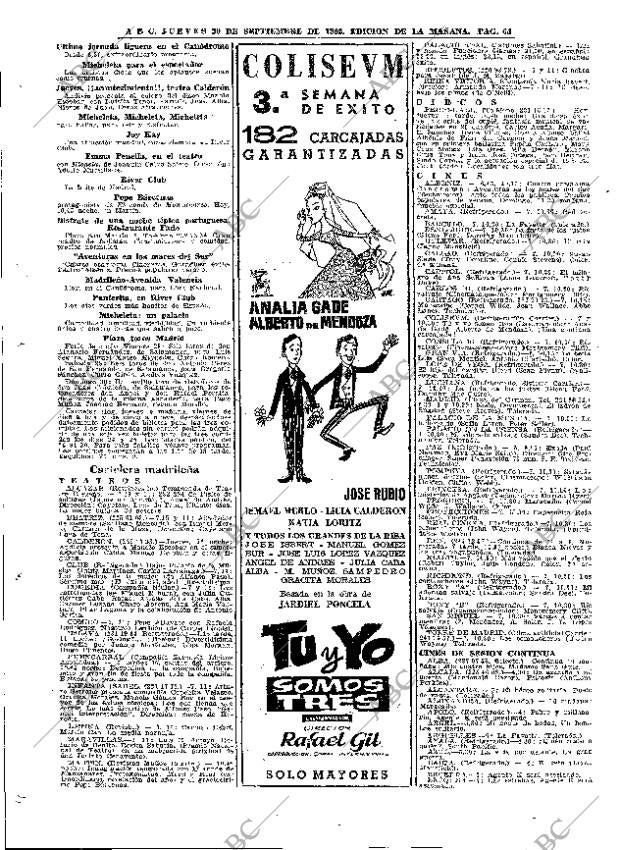 ABC MADRID 20-09-1962 página 64