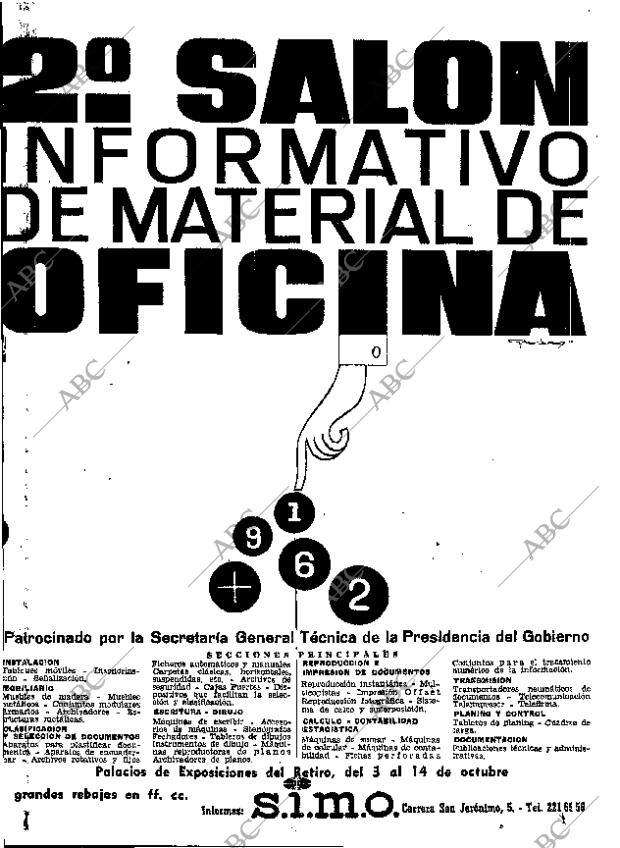 ABC MADRID 22-09-1962 página 18