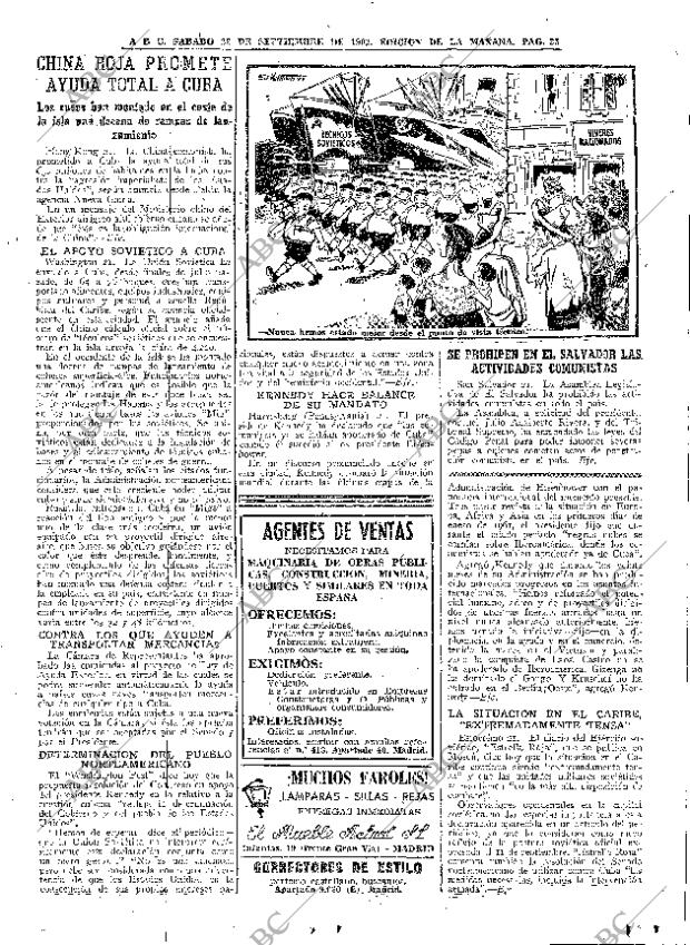 ABC MADRID 22-09-1962 página 25