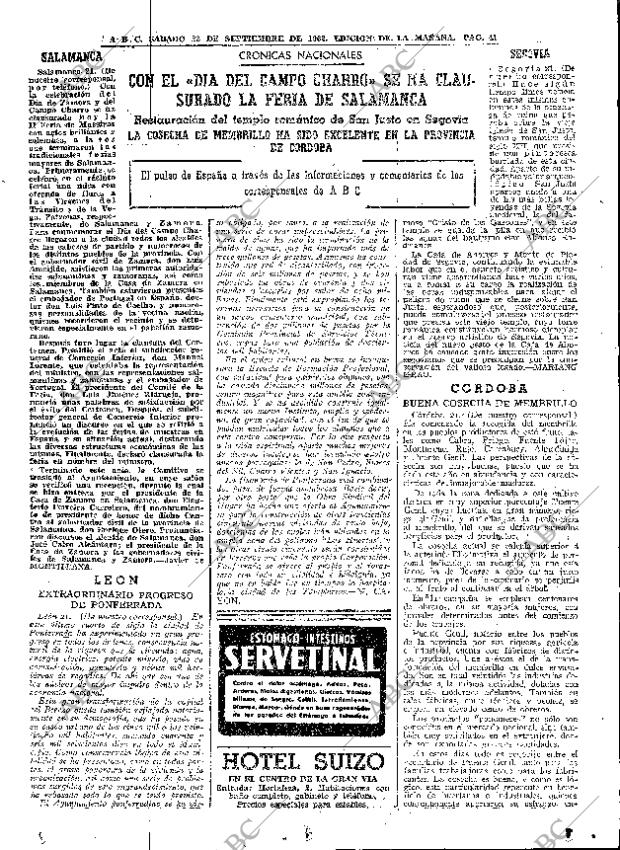 ABC MADRID 22-09-1962 página 41