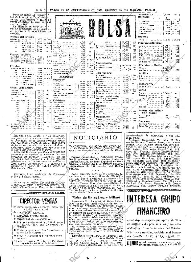 ABC MADRID 22-09-1962 página 47