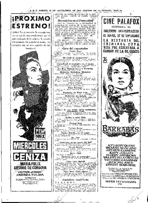 ABC MADRID 22-09-1962 página 54