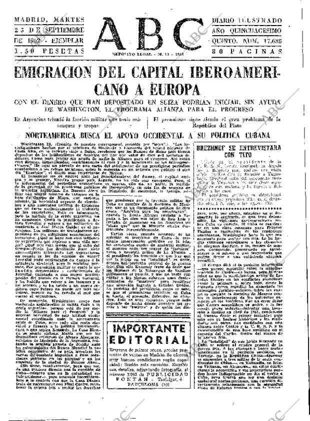 ABC MADRID 25-09-1962 página 31