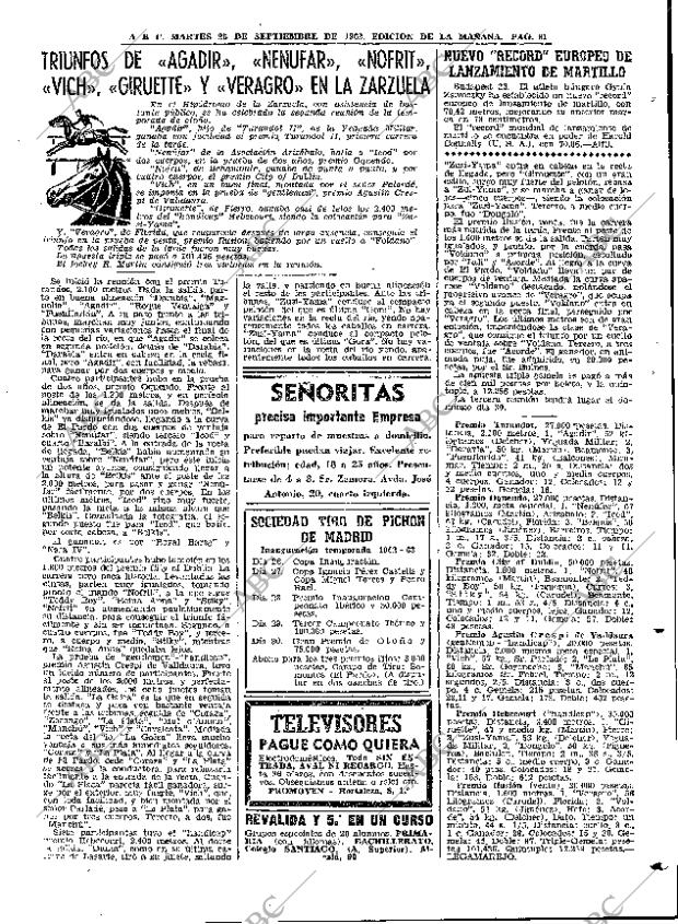 ABC MADRID 25-09-1962 página 61