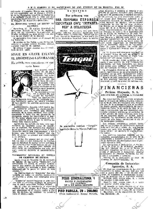ABC MADRID 25-09-1962 página 64