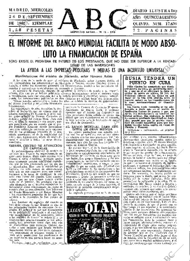 ABC MADRID 26-09-1962 página 23