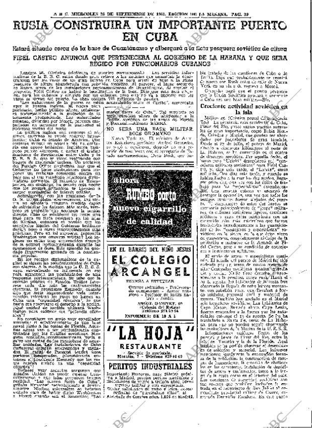 ABC MADRID 26-09-1962 página 29