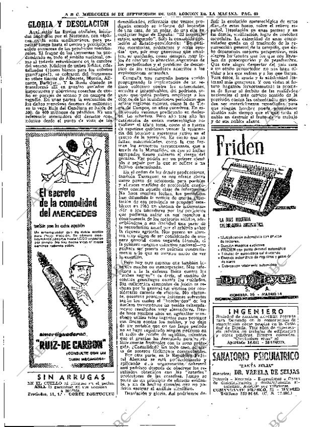 ABC MADRID 26-09-1962 página 40