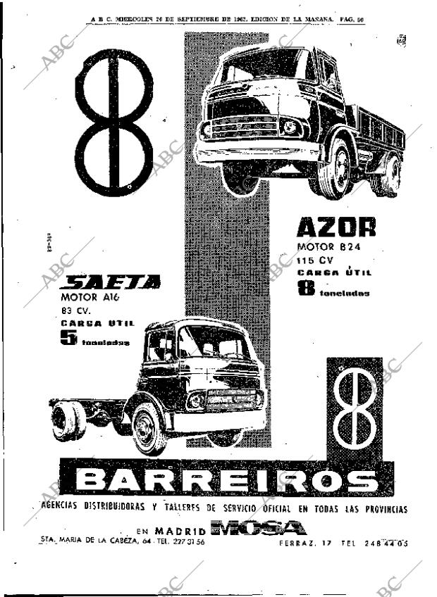 ABC MADRID 26-09-1962 página 50