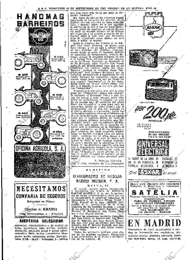 ABC MADRID 26-09-1962 página 56