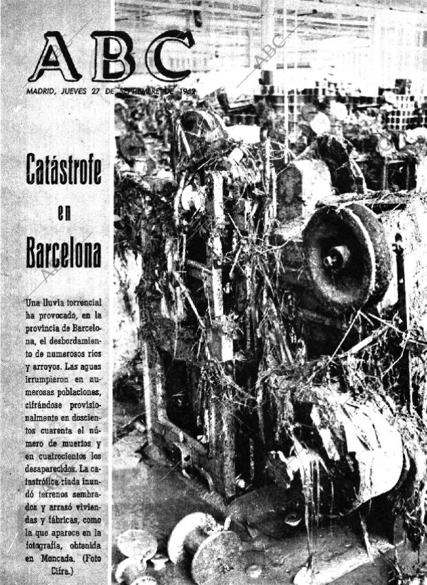 ABC MADRID 27-09-1962 página 1