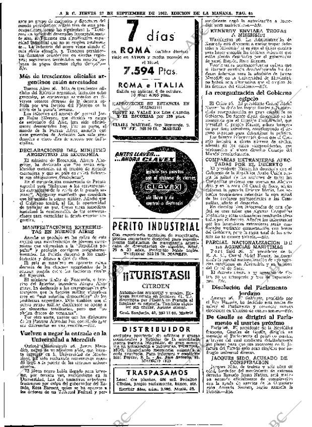 ABC MADRID 27-09-1962 página 44