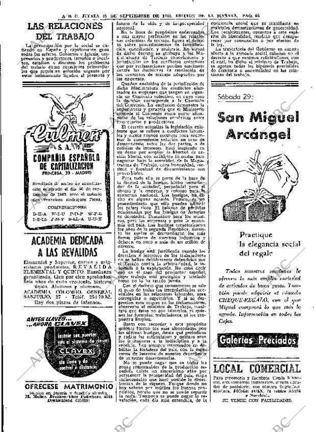 ABC MADRID 27-09-1962 página 46