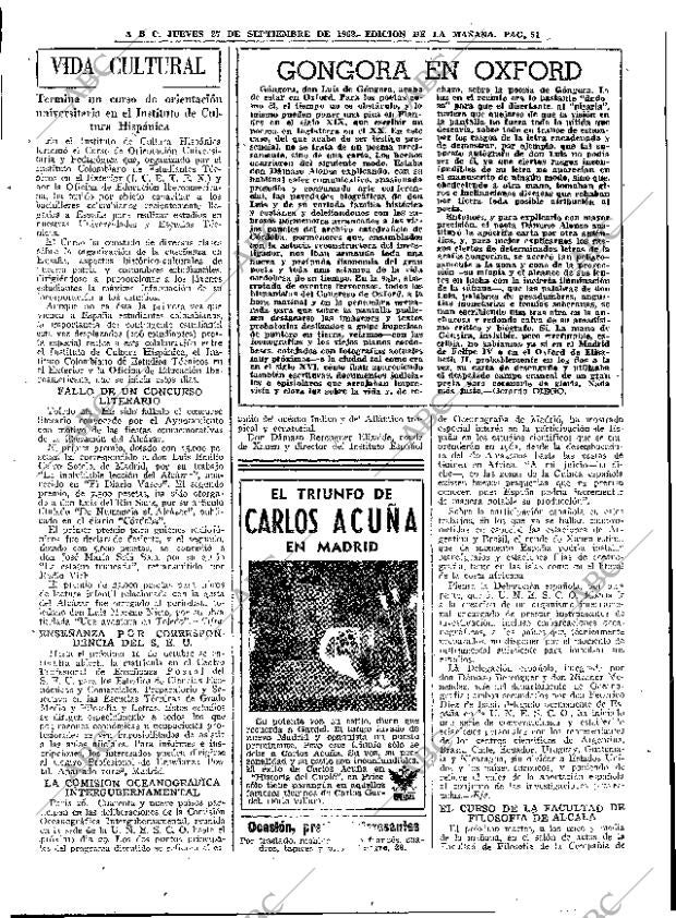 ABC MADRID 27-09-1962 página 51