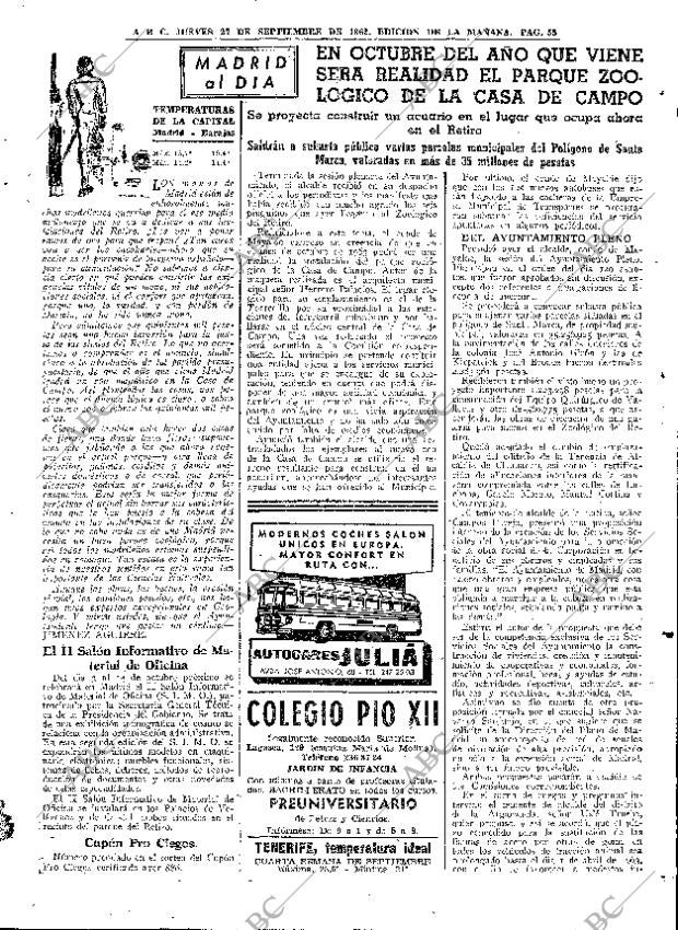 ABC MADRID 27-09-1962 página 55