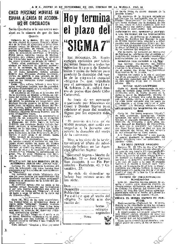 ABC MADRID 27-09-1962 página 66