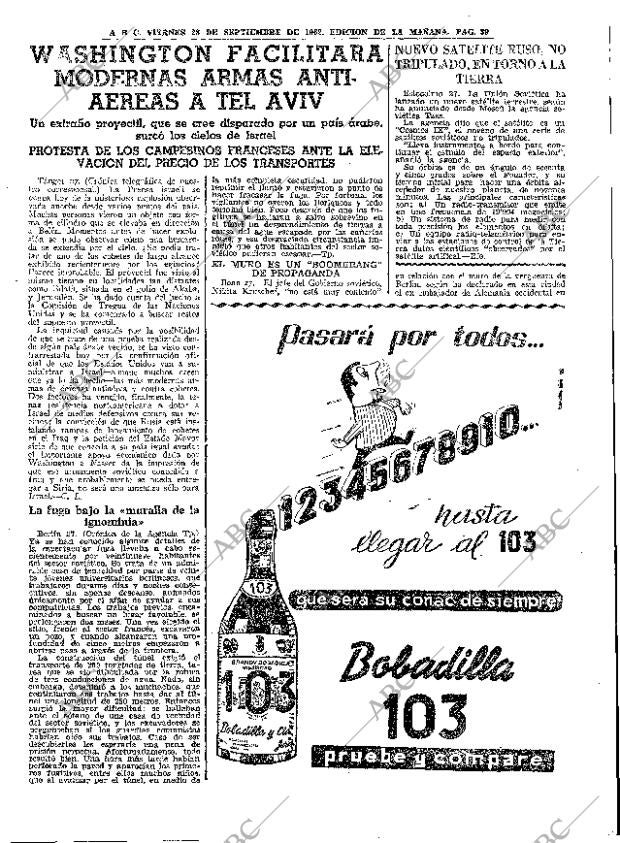 ABC MADRID 28-09-1962 página 39