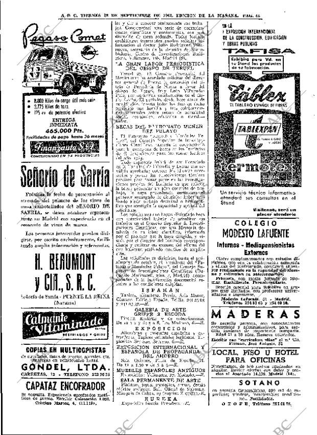 ABC MADRID 28-09-1962 página 46