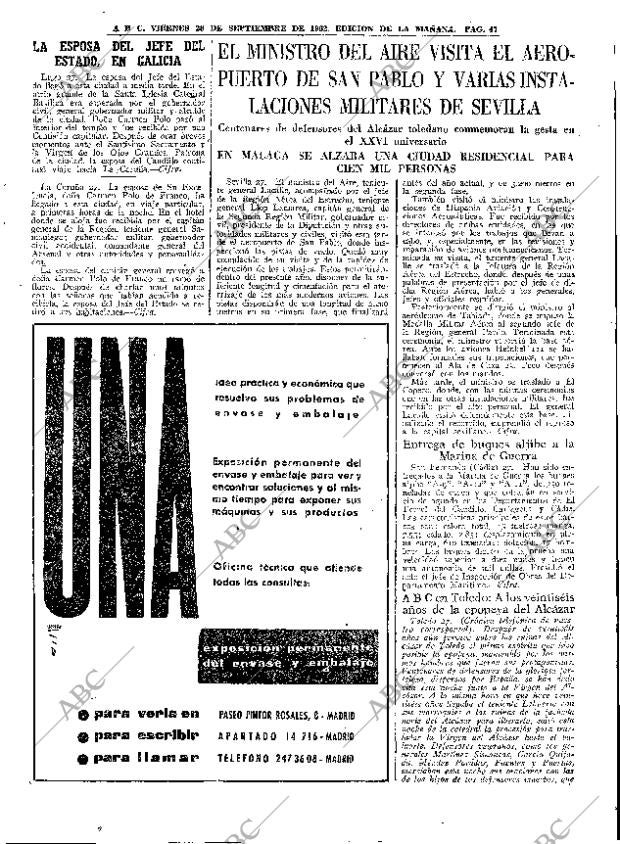 ABC MADRID 28-09-1962 página 47
