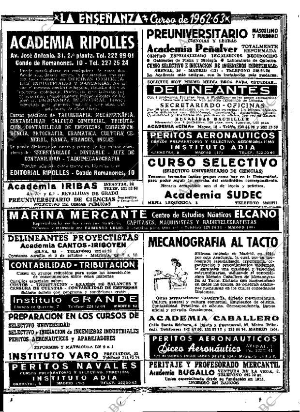 ABC MADRID 29-09-1962 página 10