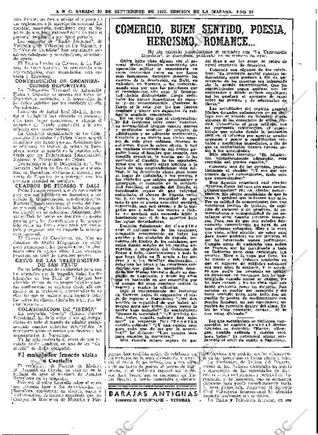 ABC MADRID 29-09-1962 página 27